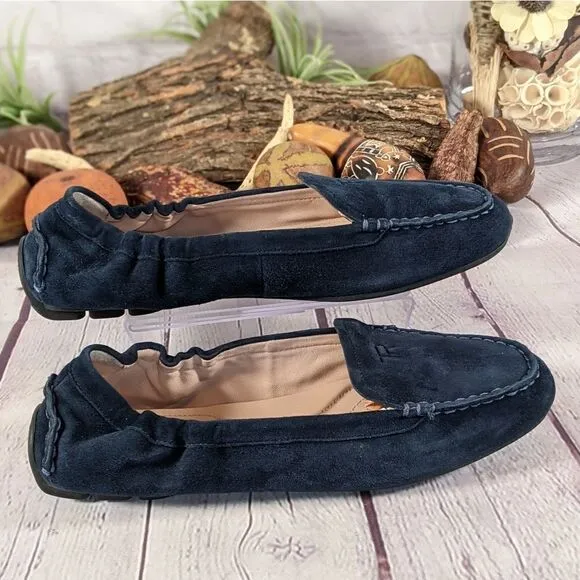 Taryn Rose Kristine Driving Loafers - Blue