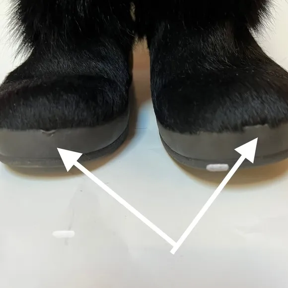 Técnica Mid-Calf Pony-hair Boots in Black Size 7.5