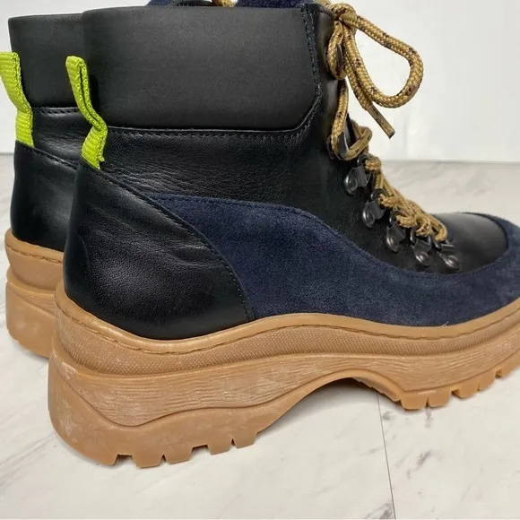 Ted Baker Allicia Black Lace Up Hiker Boot 6