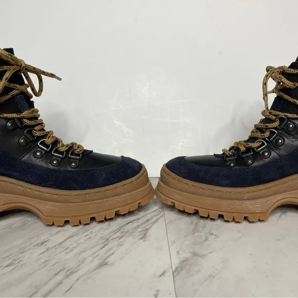 Ted Baker Allicia Black Lace Up Hiker Boot 6