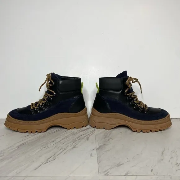 Ted Baker Allicia Black Lace Up Hiker Boot 6