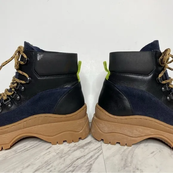 Ted Baker Allicia Black Lace Up Hiker Boot 6