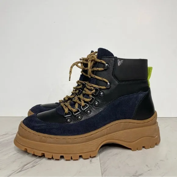 Ted Baker Allicia Black Lace Up Hiker Boot 6