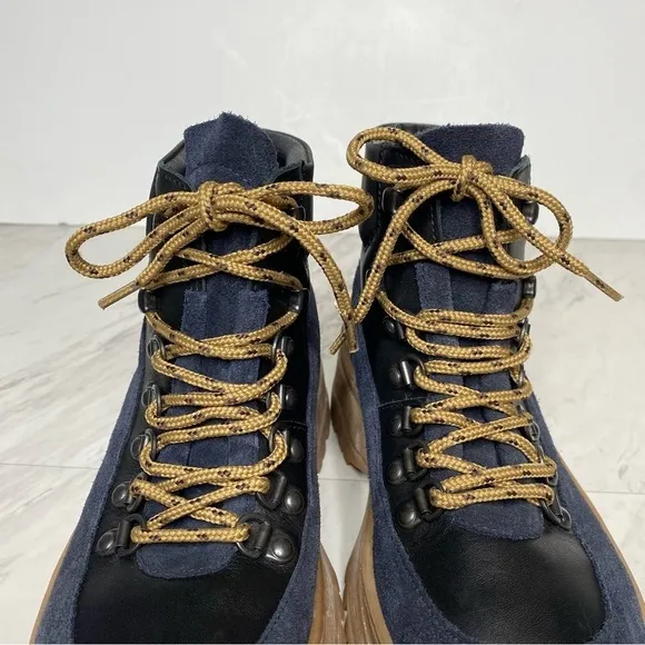 Ted Baker Allicia Black Lace Up Hiker Boot 6