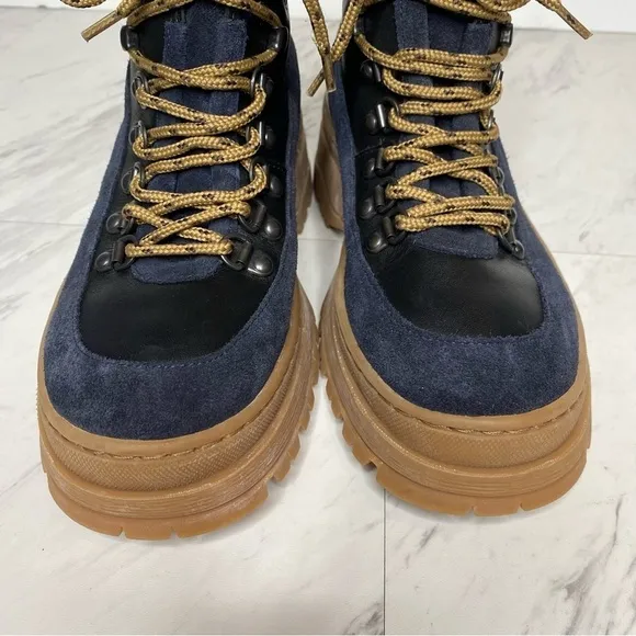 Ted Baker Allicia Black Lace Up Hiker Boot 6