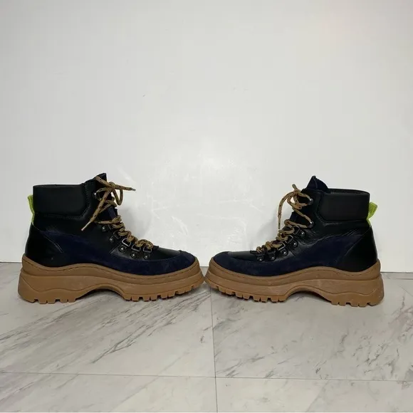 Ted Baker Allicia Black Lace Up Hiker Boot 6