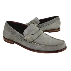 Ted Baker Suede Loafer in Light Grey Size 7.5