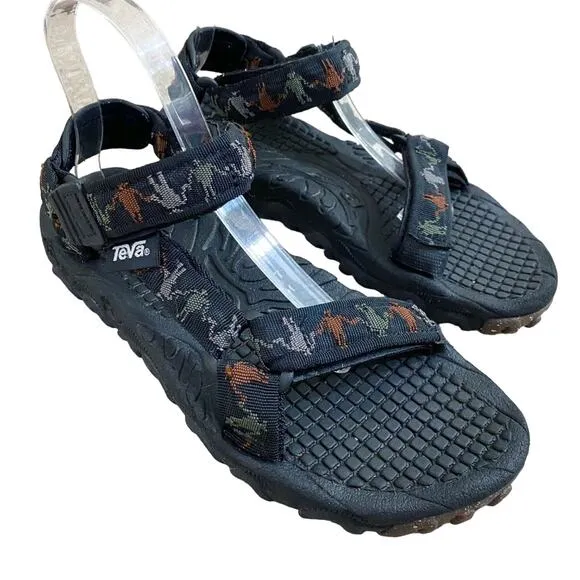 Teva Black Sport Sandals Men's US Size 9 EUC Adjustable Straps Hiking Outdoors