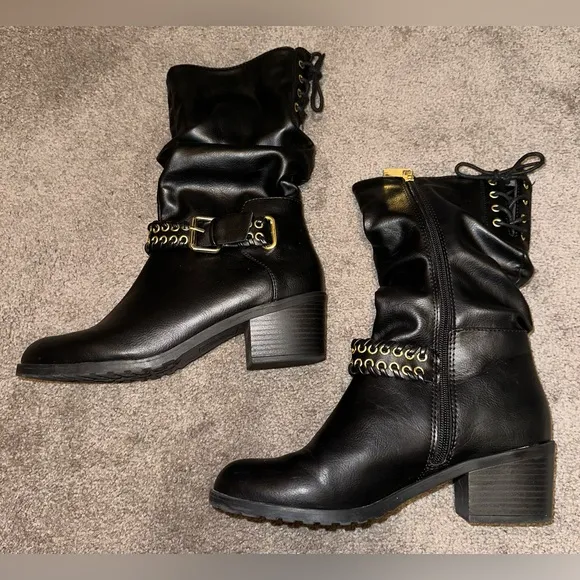 Thalia Sodi Women's Jannice Round Toe Mid Calf Boots