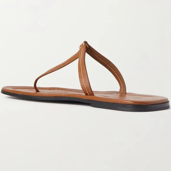 The T-strap leather sandals