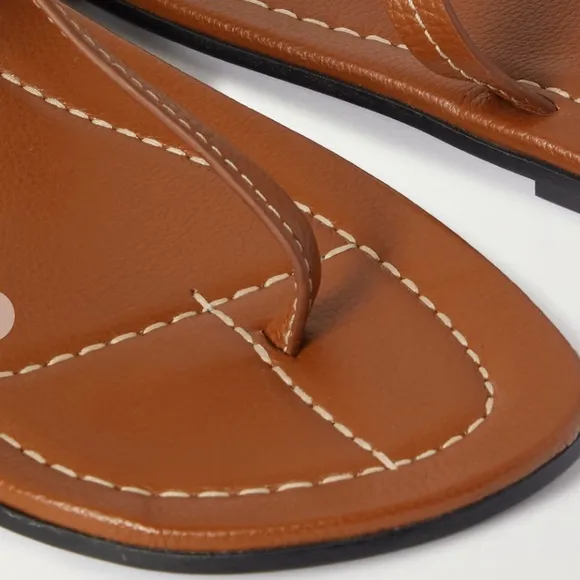 The T-strap leather sandals