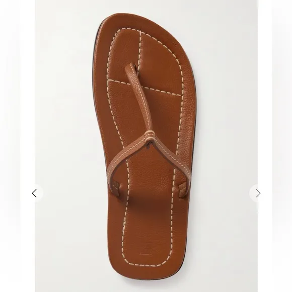 The T-strap leather sandals