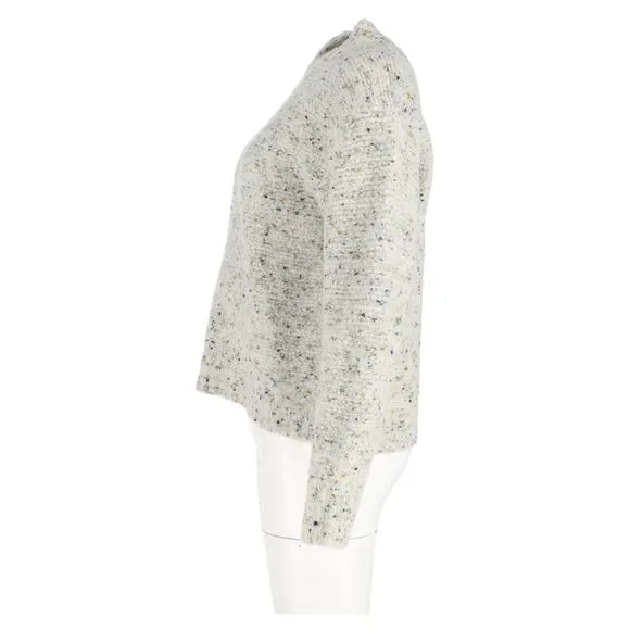 Theory Chunky Sweater in Grey Wool