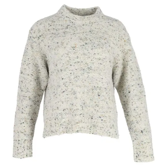 Theory Chunky Sweater in Grey Wool