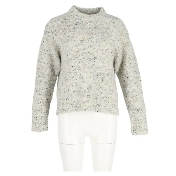 Theory Chunky Sweater in Grey Wool
