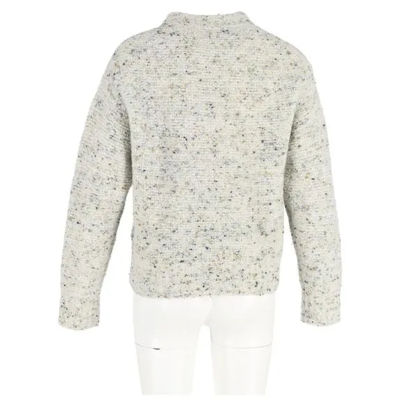 Theory Chunky Sweater in Grey Wool