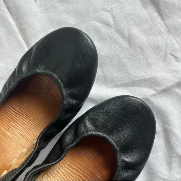 TIEKS Black Flats foldable Ballerina Loafers Sz. 7