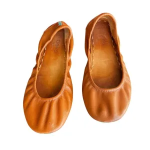TIEKS by Gaveiell tan brown Leather foldable ballet flats size 8
