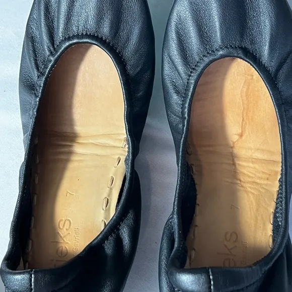 Tieks by Gavrieli ballet flat shoes size 7 foldable mate black