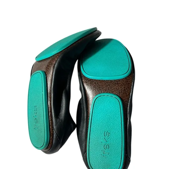 Tieks by Gavrieli ballet flat shoes size 7 foldable mate black