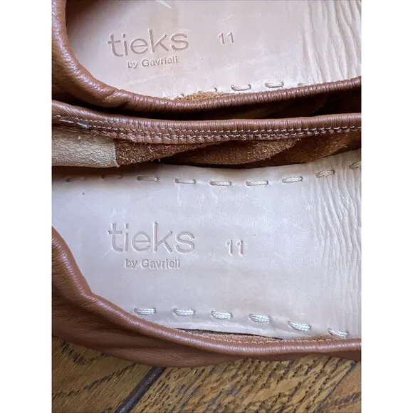 TIEKS BY GAVRIELI Brown Foldable Flats Size 11 Women’s Excellent Condition
