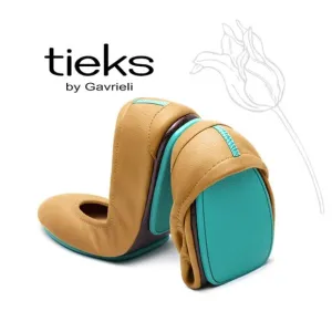 Tieks By Gavrieli Camel Leather Foldable Ballet Fats