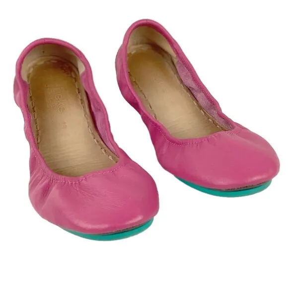 Tieks By Gavrieli Fuchsia Leather Foldable Ballet Fats