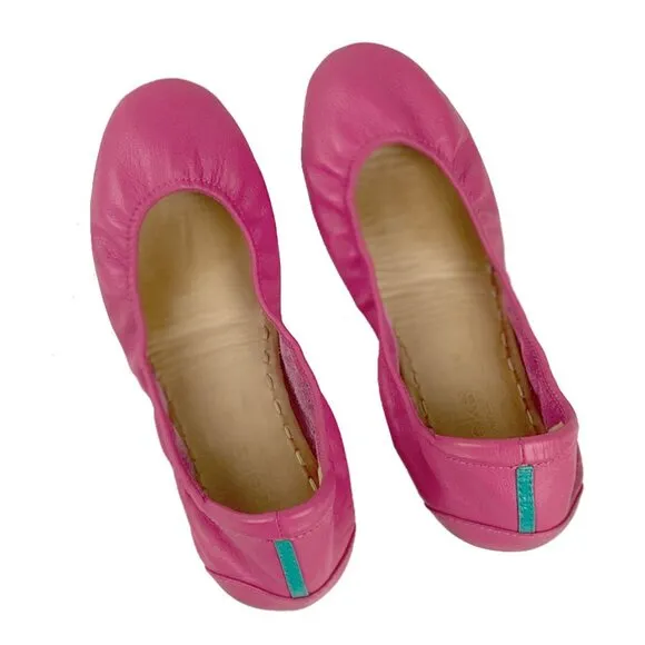 Tieks By Gavrieli Fuchsia Leather Foldable Ballet Fats