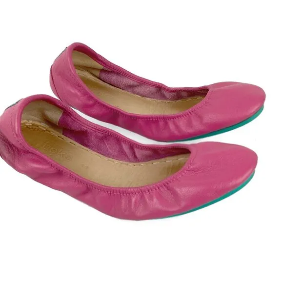 Tieks By Gavrieli Fuchsia Leather Foldable Ballet Fats