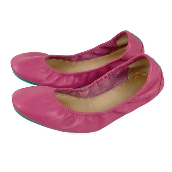 Tieks By Gavrieli Fuchsia Leather Foldable Ballet Fats