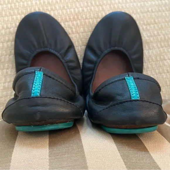 TIEKS by GAVRIELI Matte Black Ballet Flats Project Rehab Foldable Travel 9