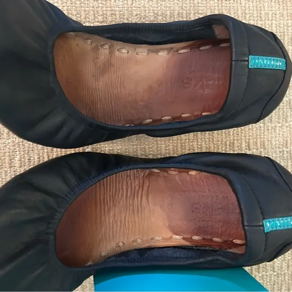 TIEKS by GAVRIELI Matte Black Ballet Flats Project Rehab Foldable Travel 9