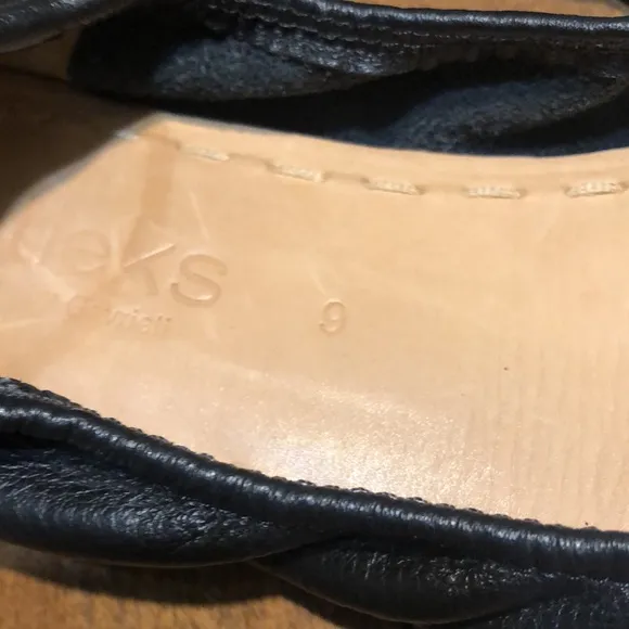 Tieks by Gavrieli Matte Black Leather Flats Size 9 Ballet Shoes Foldable
