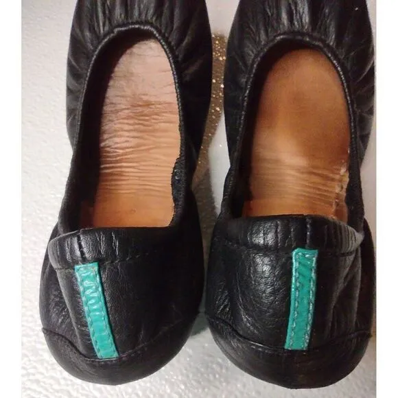 Tieks By Gavrieli Matte Black Leather Ballet Flats Size 8