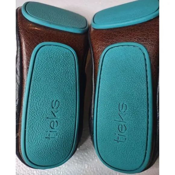 Tieks By Gavrieli Matte Black Leather Ballet Flats Size 8
