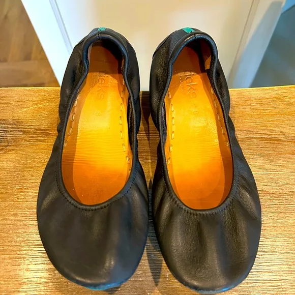 Tieks By Gavrieli Matte Black Size 8 Foldable Slip On Ballet Flats