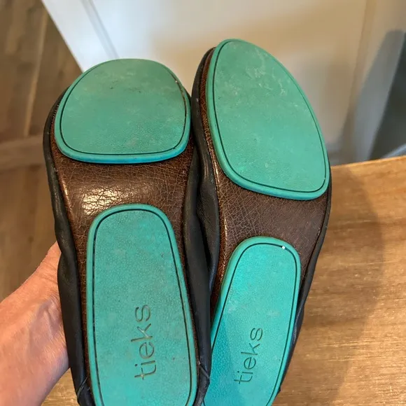 Tieks By Gavrieli Matte Black Size 8 Foldable Slip On Ballet Flats