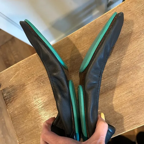 Tieks By Gavrieli Matte Black Size 8 Foldable Slip On Ballet Flats