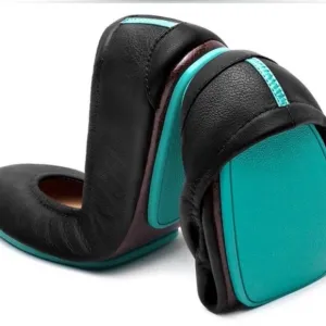 Tieks By Gavrieli Matte Black Size 8 Foldable Slip On Ballet Flats