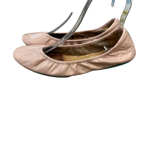 Tieks by Gavrieli pink Flats Foldable Shoes Size 9 **flaw**
