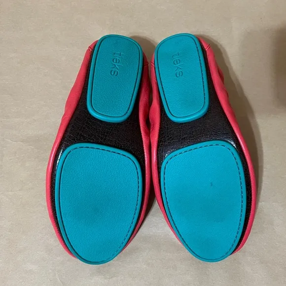 Tieks by Gavrieli | Poppy Red Leather Ballet Flats Foldable Shoes Size 6