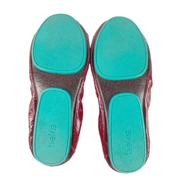 Tieks By Gavrieli Ruby Red Patent Leather Foldable Ballet Fats