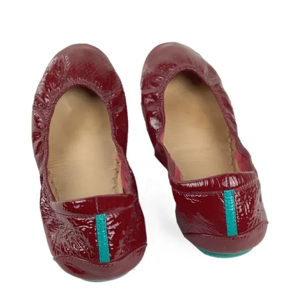 Tieks By Gavrieli Ruby Red Patent Leather Foldable Ballet Fats