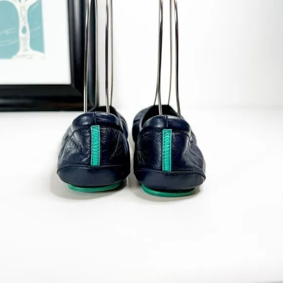 Tieks by Gavrieli Women's Navy Blue Leather Ballet Flats Size 8