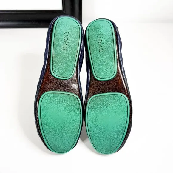 Tieks by Gavrieli Women's Navy Blue Leather Ballet Flats Size 8