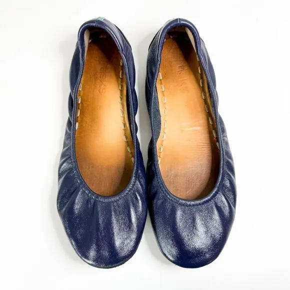 Tieks by Gavrieli Women's Navy Blue Leather Ballet Flats Size 8