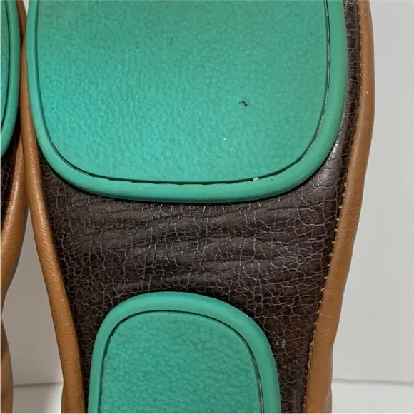 Tieks Chestnut Leather Flats Women’s Size 8Handcrafted Used Condition