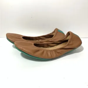 Tieks Chestnut Leather Flats Women’s Size 8Handcrafted Used Condition