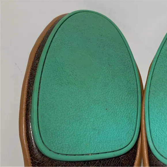 Tieks Chestnut Leather Flats Women’s Size 8Handcrafted Used Condition