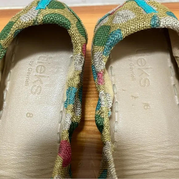 Tieks Echo Park Polka Dot Vegan Flats Shoes Like New Size 8